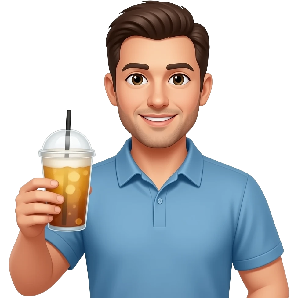 🧍‍♂️ 🥤 emoji