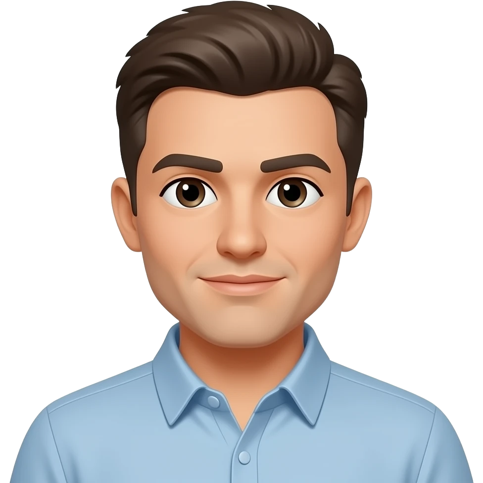 a sad guy with no beard emoji