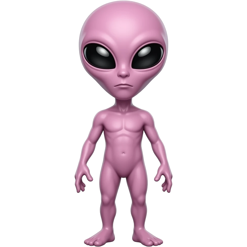 pink alien emoji
