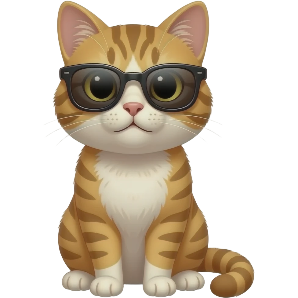 Cat wearing sunglasses emoji