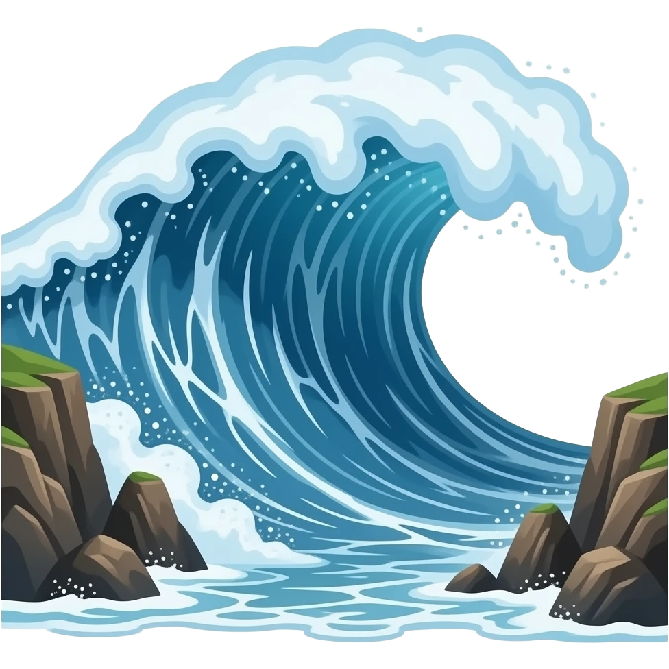 tsunami emoji