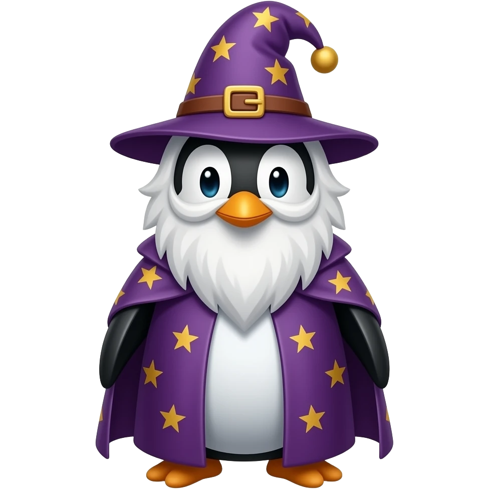 Penguin Wizard emoji