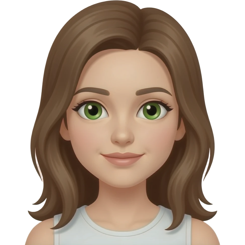 green eyes girl emoji