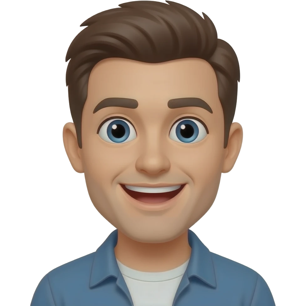 Funny face emoji