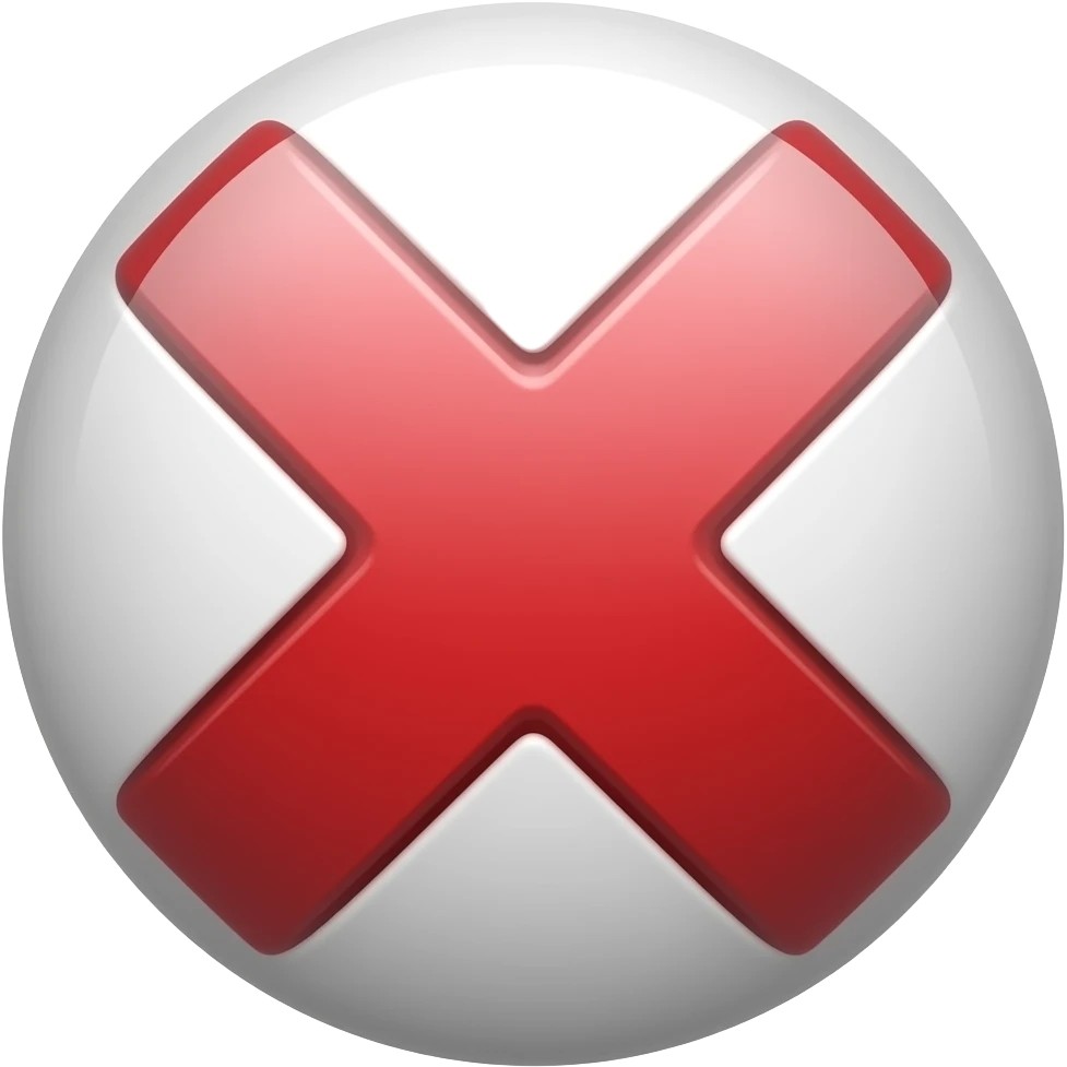 ❌ emoji