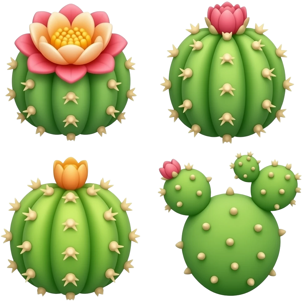 Cactus flowers emoji
