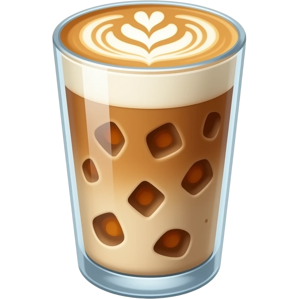 Iced latte emoji