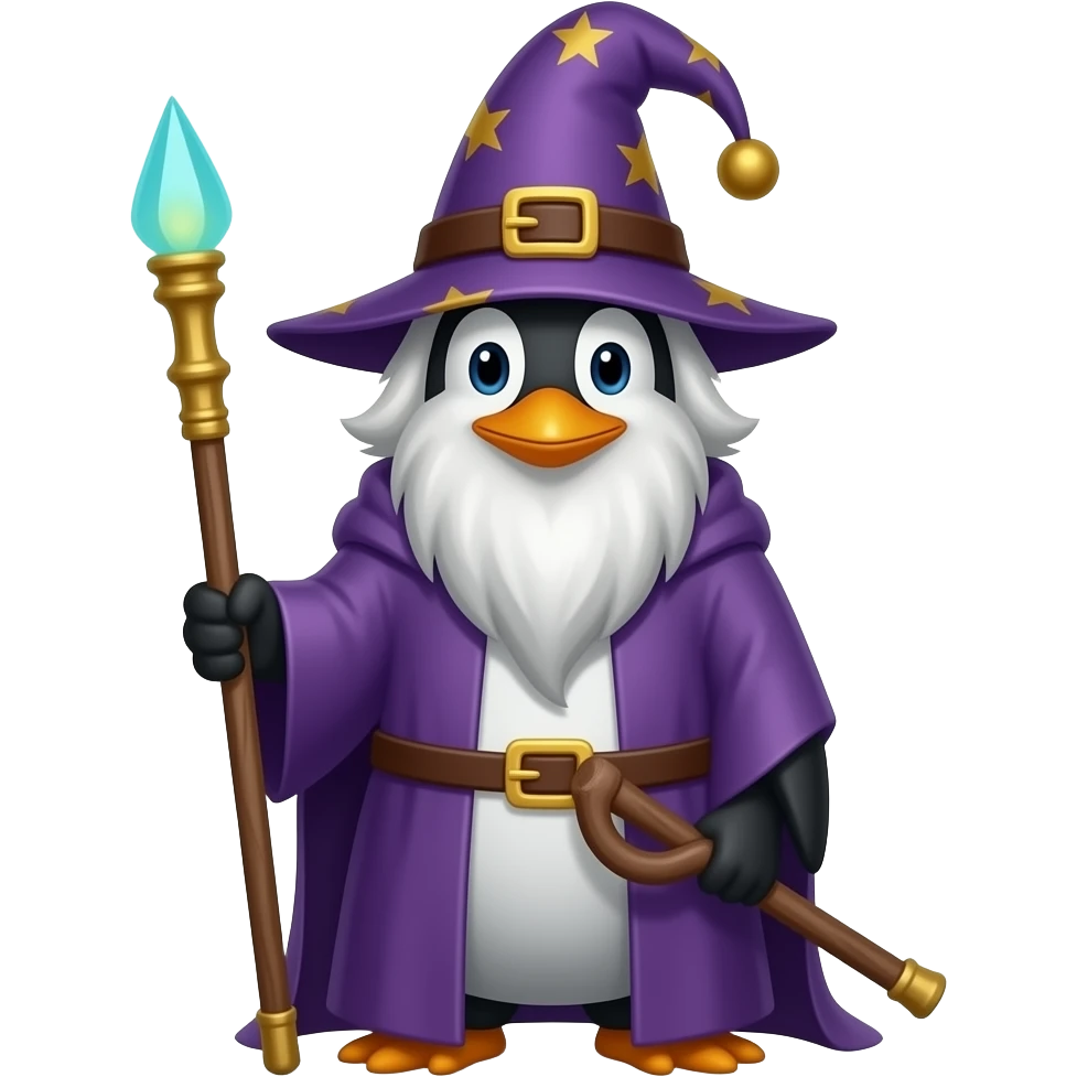 Penguin Wizard emoji