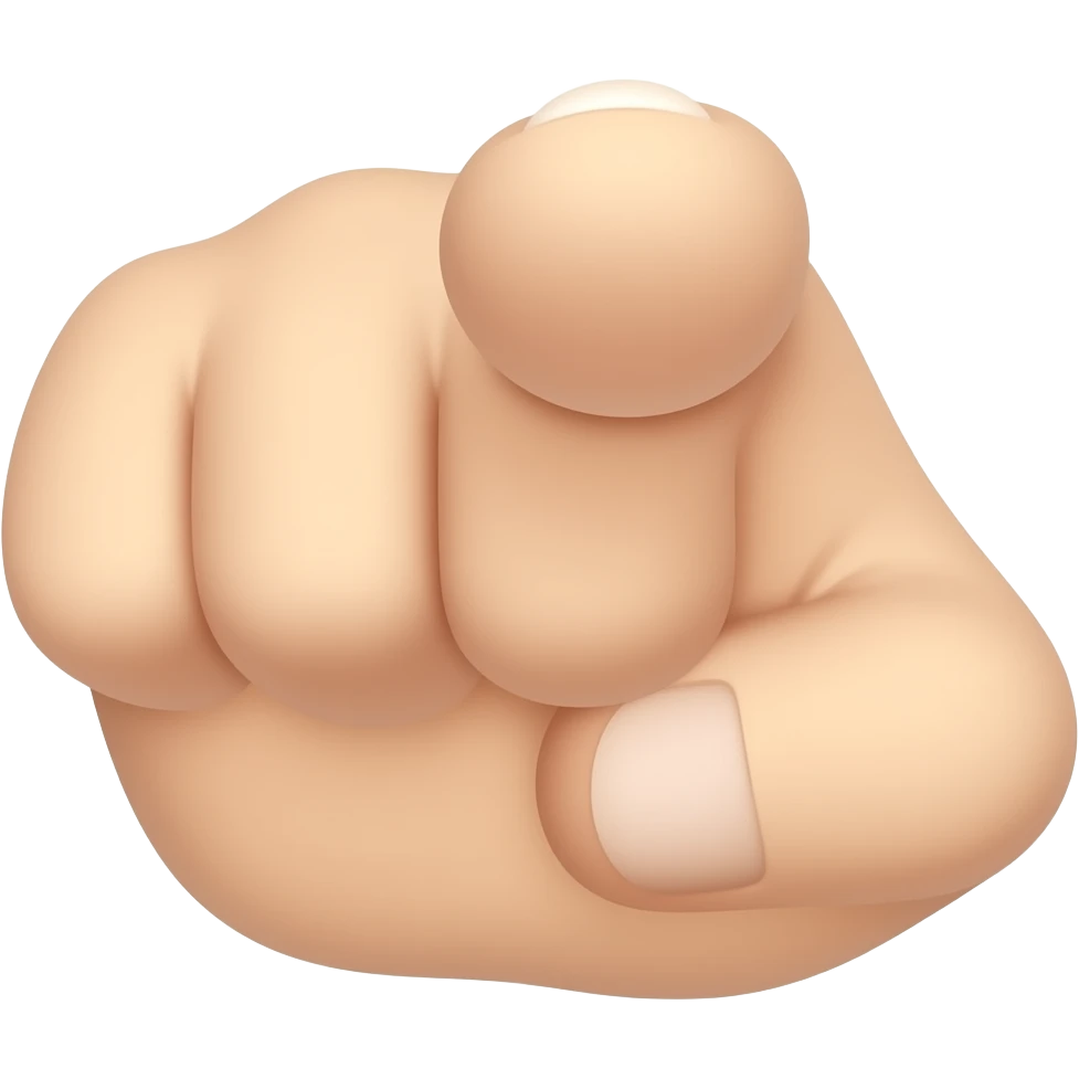palec wskazujący prosto emoji