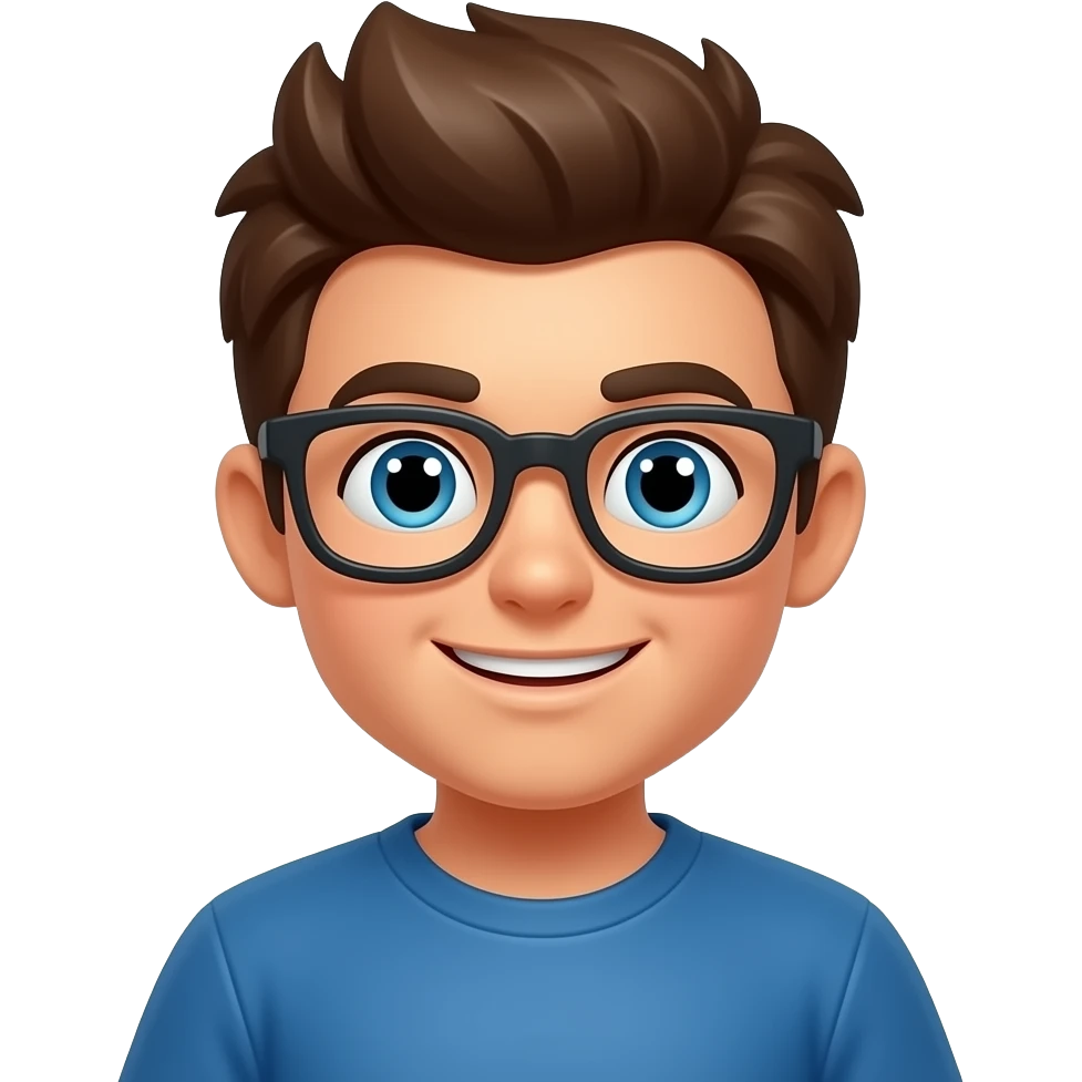 A boy playing roblox emoji