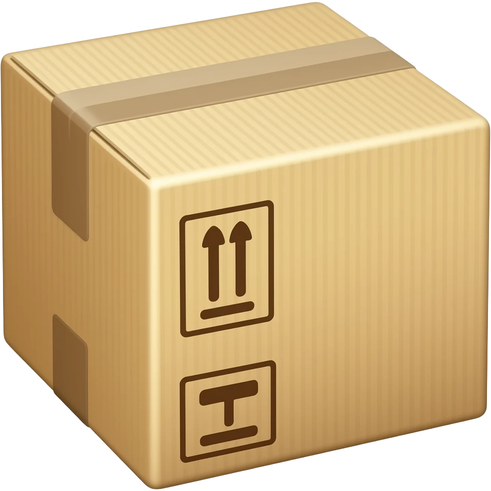 parccel boxes packed emoji