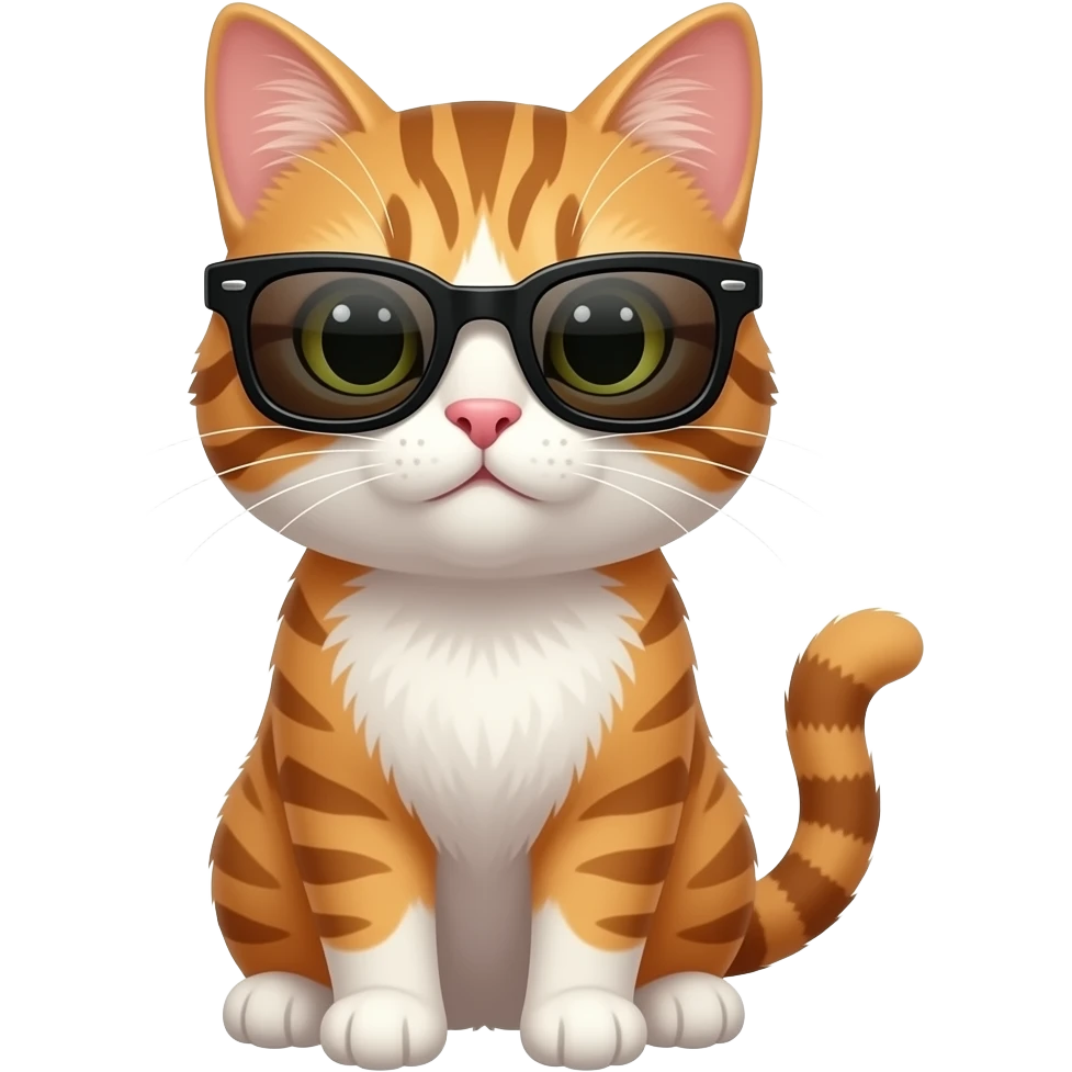 Cat wearing sunglasses emoji