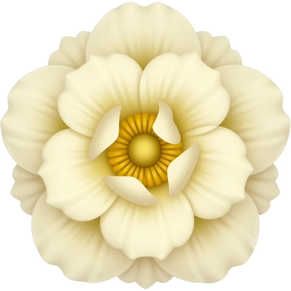 creme colour  flower realistic emoji