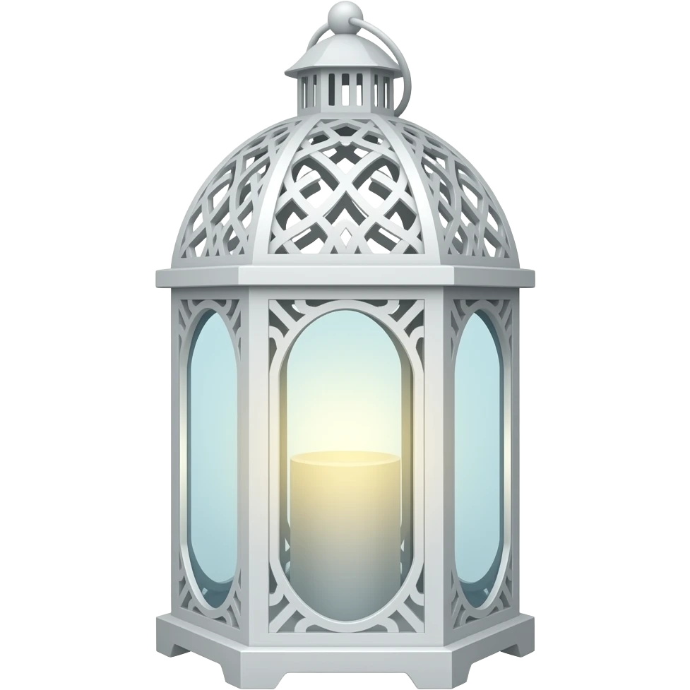 White lantern emoji