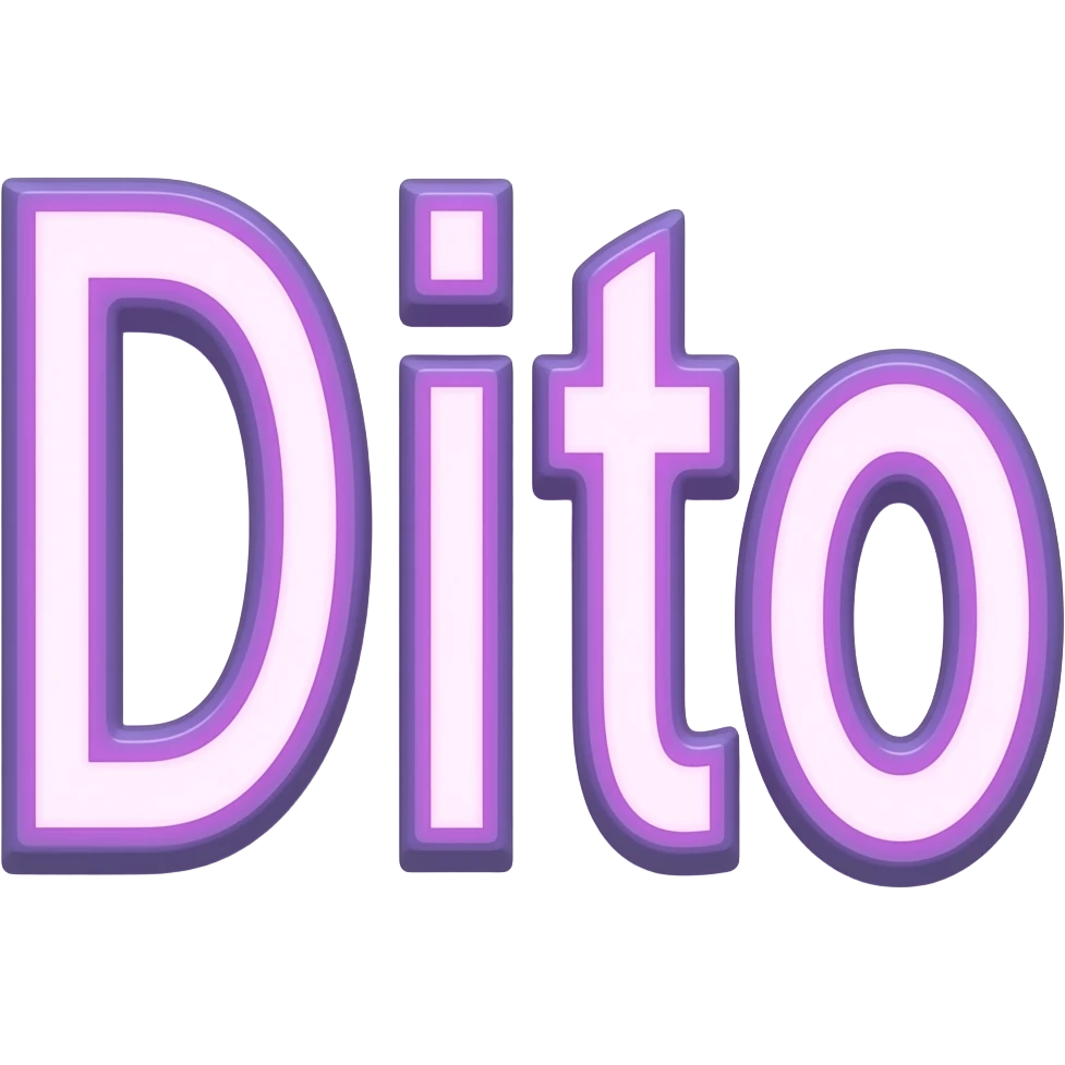 The word "Ditto" as an emoji emoji