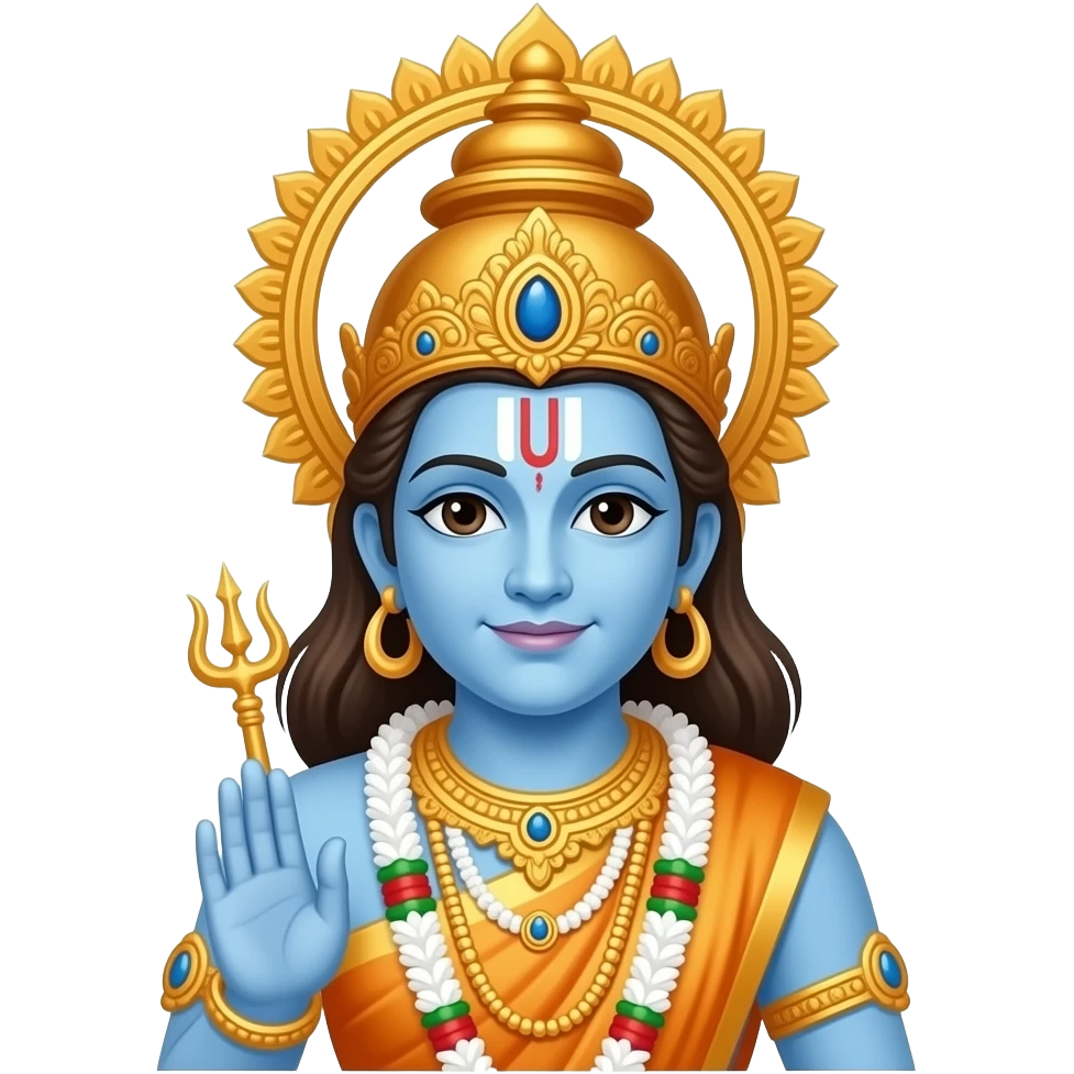 Vishnu from Hindu Mythology emoji