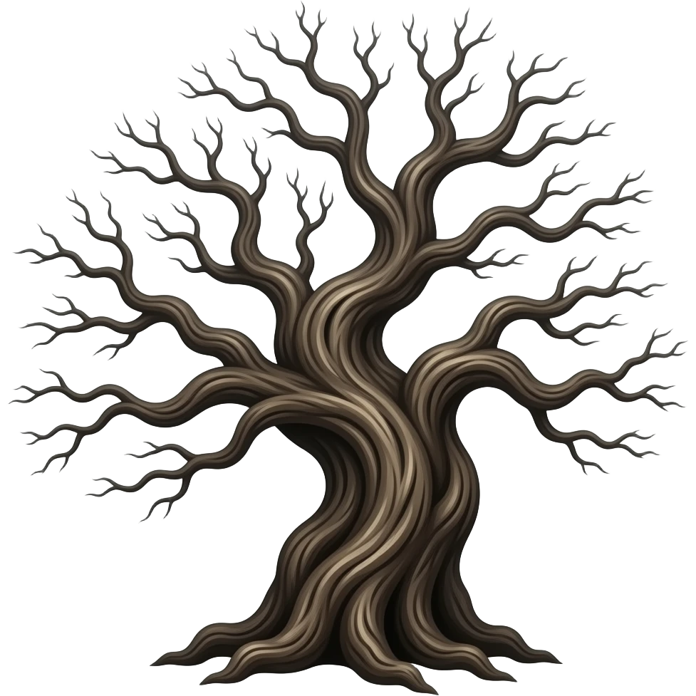 make the tree scary emoji