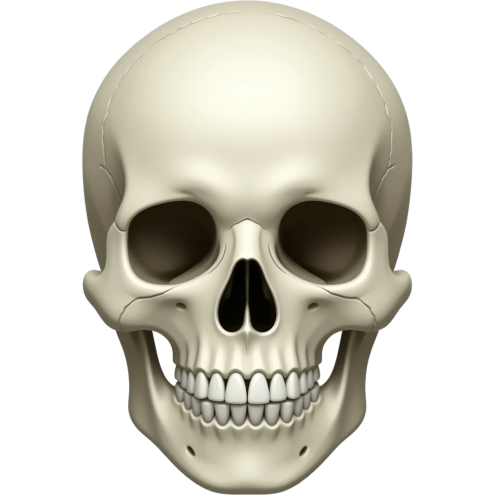 Skull face emoji