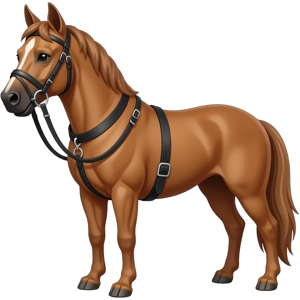 cane Corso with horse tack emoji
