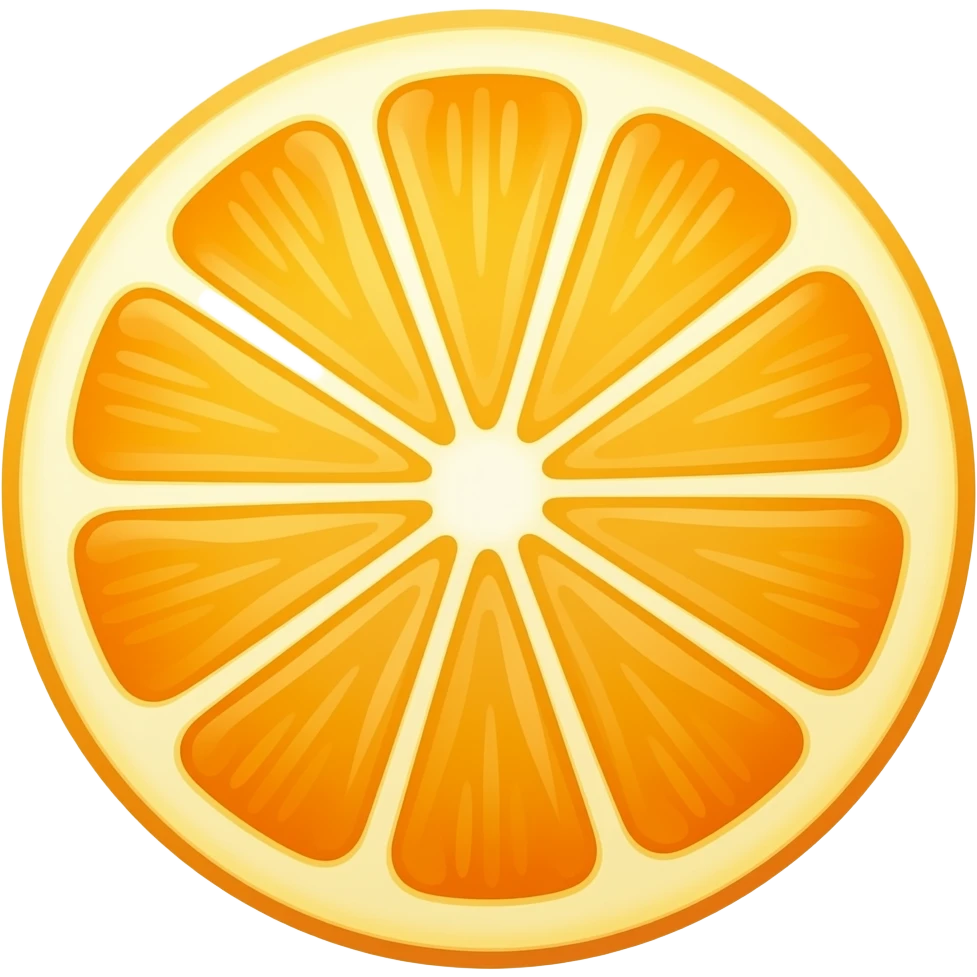 Orange slice emoji