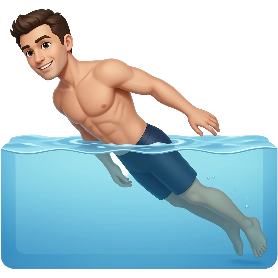 Man swimming emoji