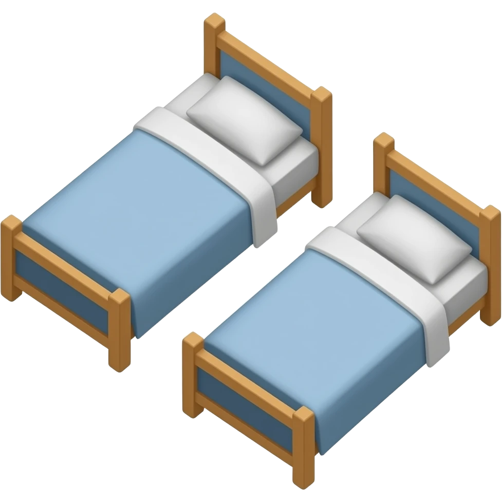 TWO SINGLE BED emoji