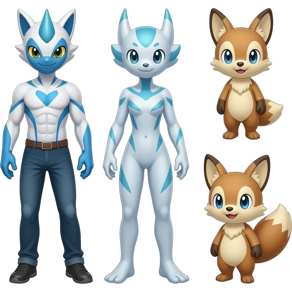 Meowstic-Dialga-Minccino-Furret-hybrid emoji