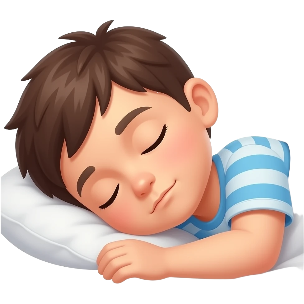 chico durmiendo soñando emoji