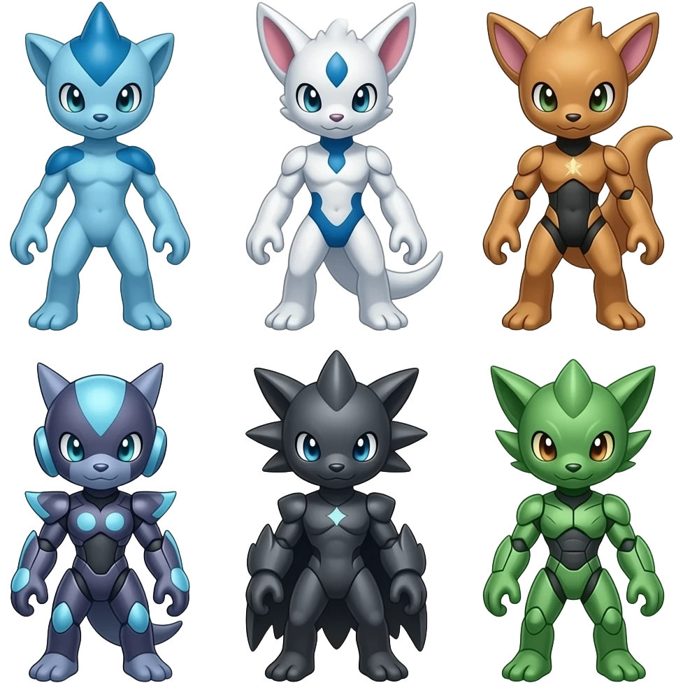 Latios-Dialga-Kyurem-Darkrai-Genesect-Exveemon-animal-hybrid emoji