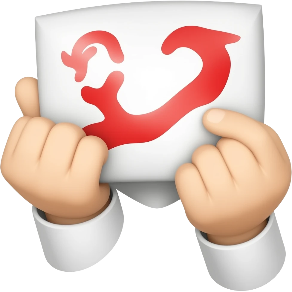 A red line emoji