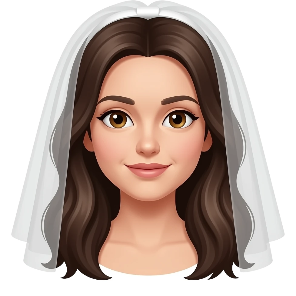 Create high-quality glossy emojis with a vibrant modern style.Make the emojis look premium, shiny, and eye-catching with bright highlights, smooth gradients, soft reflections, and glowing details. Woman With  complete waer hair  Veiled decent  emoji emoji
