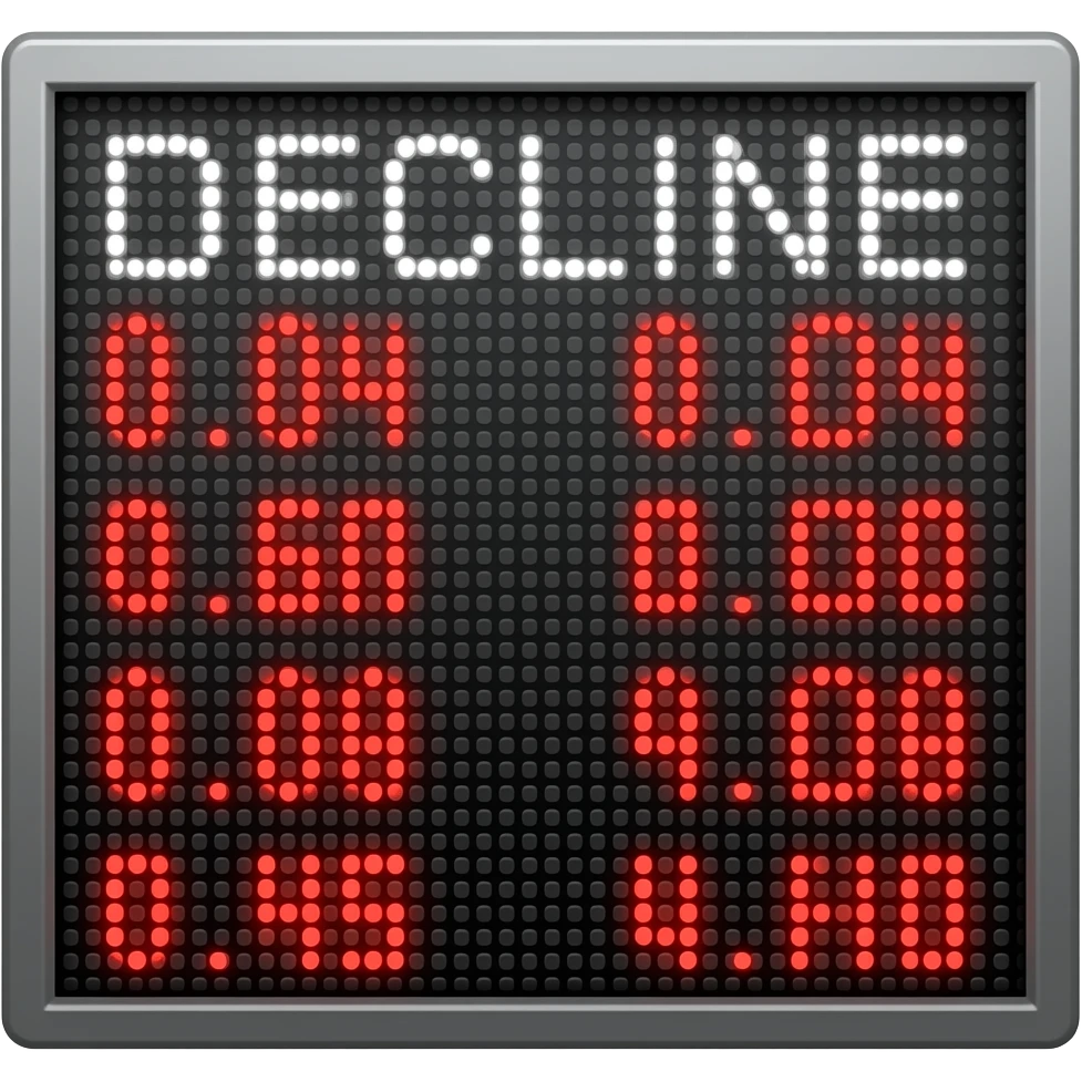 stocks go down emoji