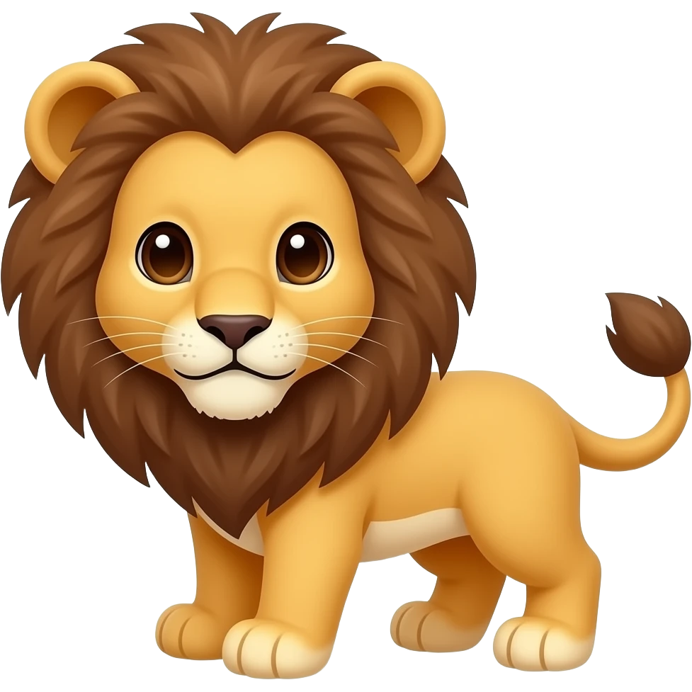 lion cub cute emoji