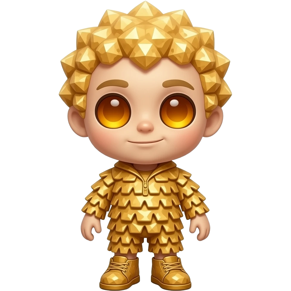 A full-body Rice Crispy Crystal entity with a big head, small body ...