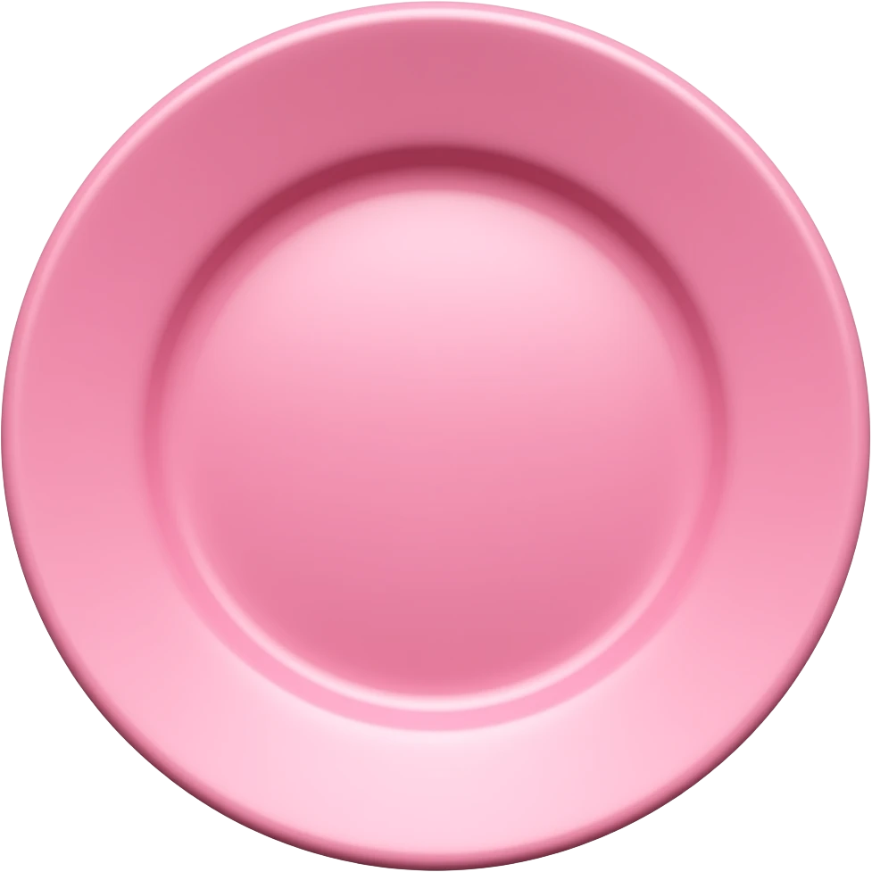 pink plate emoji