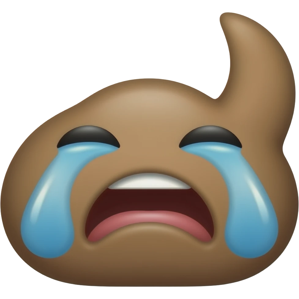 Butthole crying emoji
