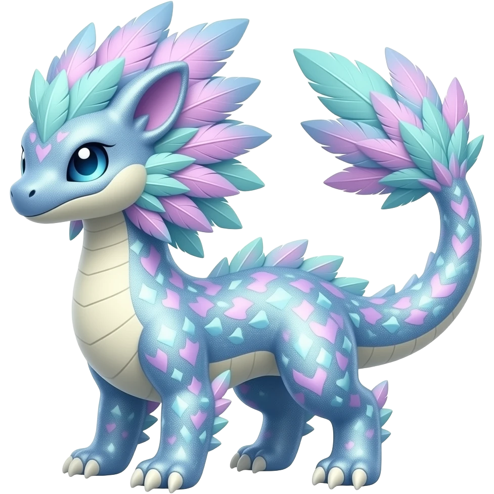 Shiny exotic feathery pastel glittery sparkling tropical bioluminescent edgy cool Salandit-Salamence-Ekans-Seviper-Salazzle-Fakemon-hybrid emoji