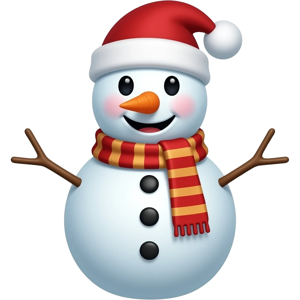 Snow man emoji