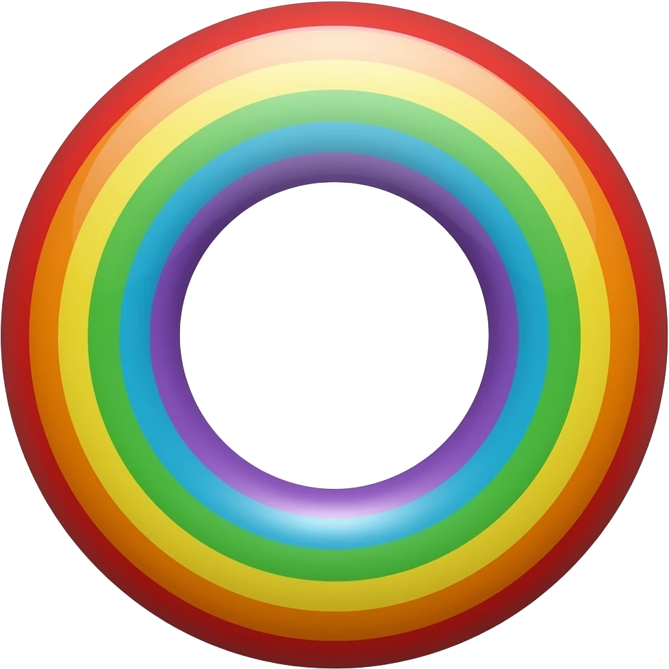 rainbow liquid circle emoji