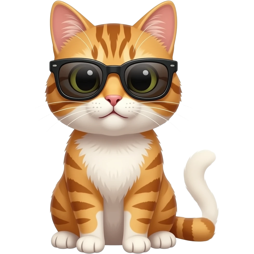Cat wearing sunglasses emoji