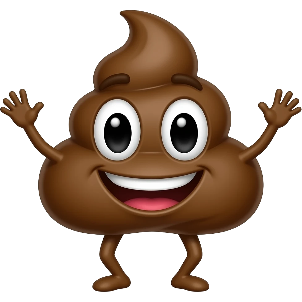 Caca qui dance emoji