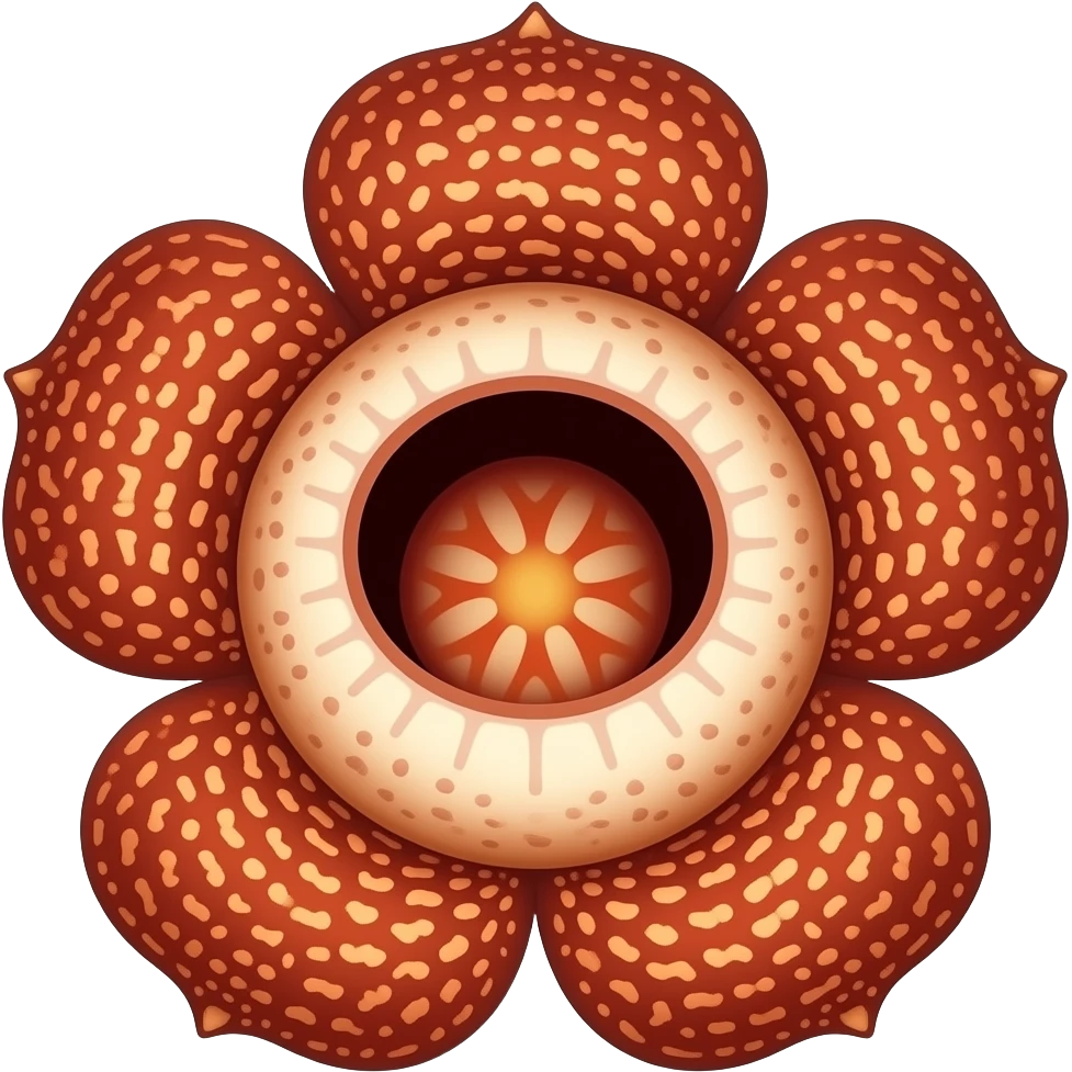 Rafflesia arnoldii should look teeth horror emoji