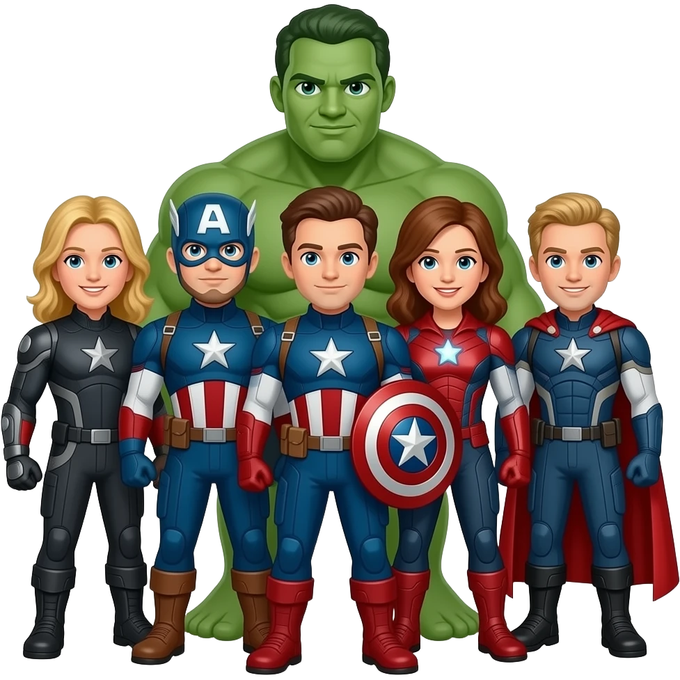 Haz a todos los avengars juntos emoji