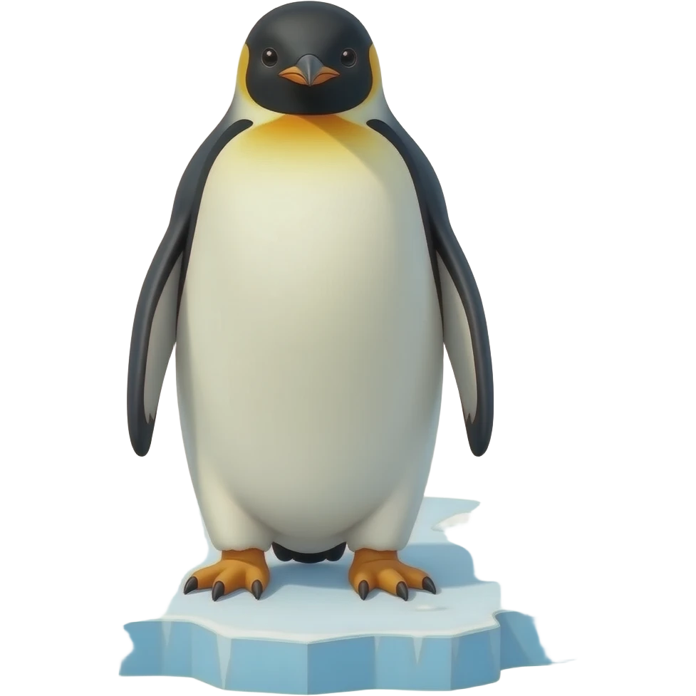 A pinguin un the Antártida ujj emoji