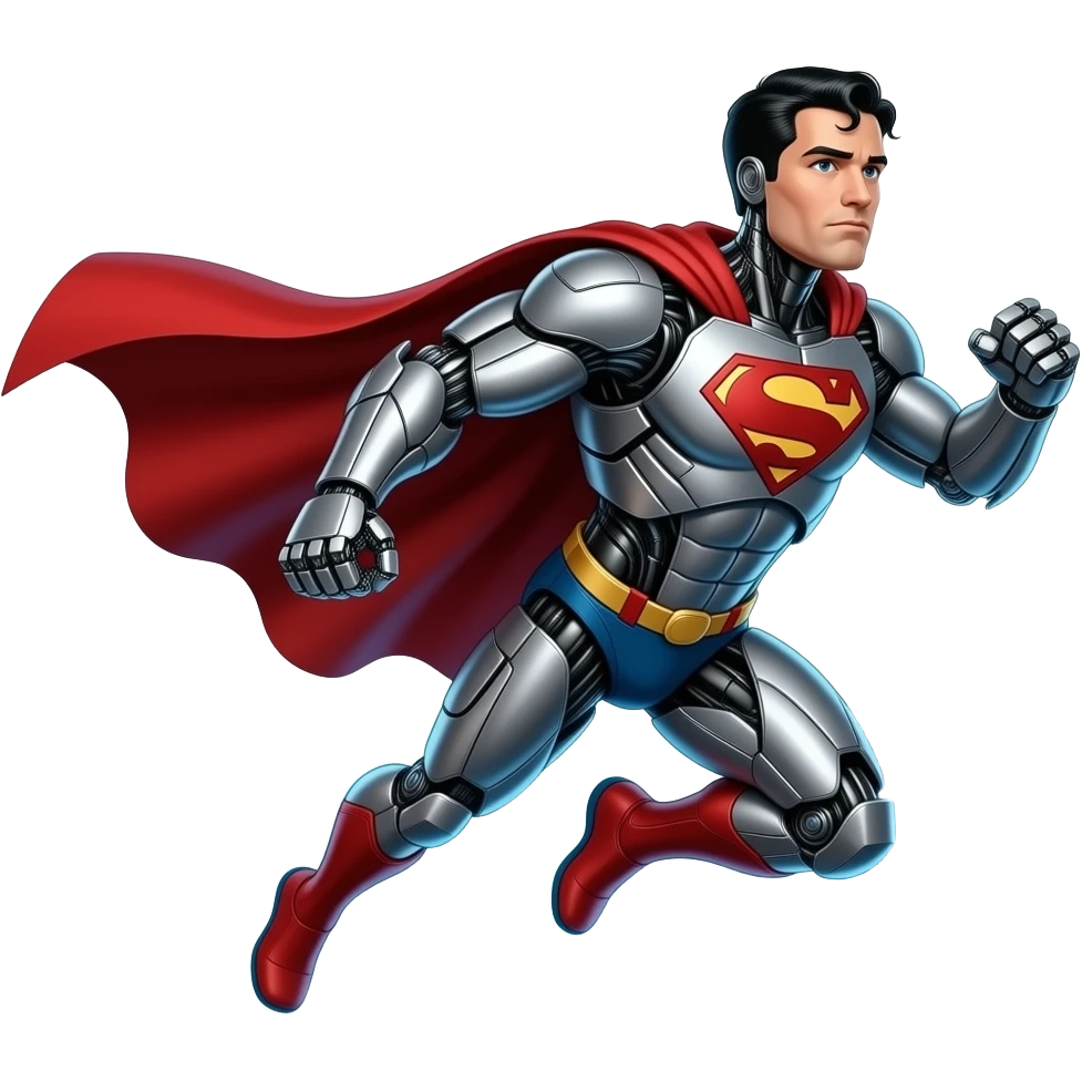 Robot Superman emoji