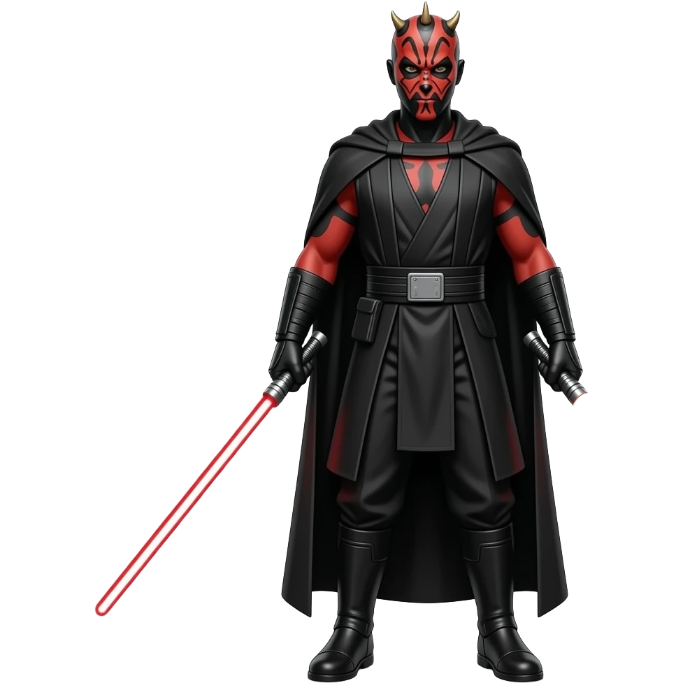 Full Length body Realistic Darth Maul standing emoji