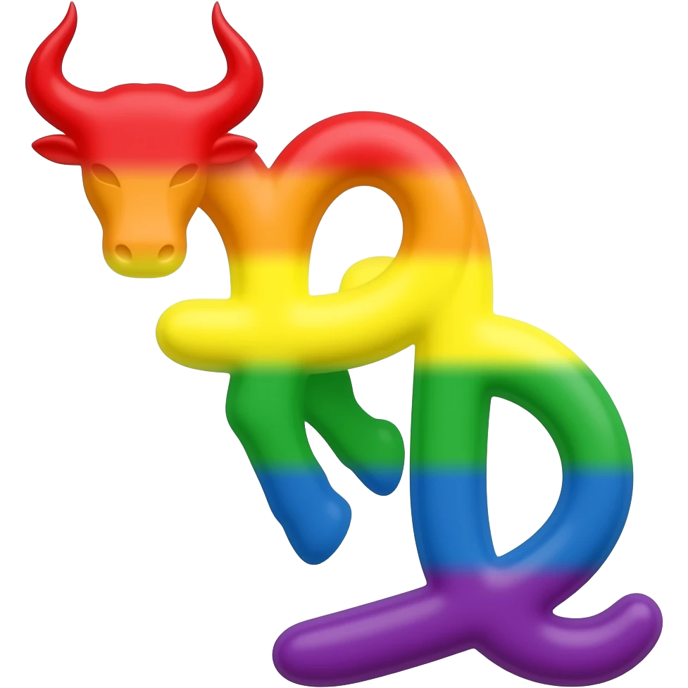 taurus rainbow emoji | AI Emoji Generator