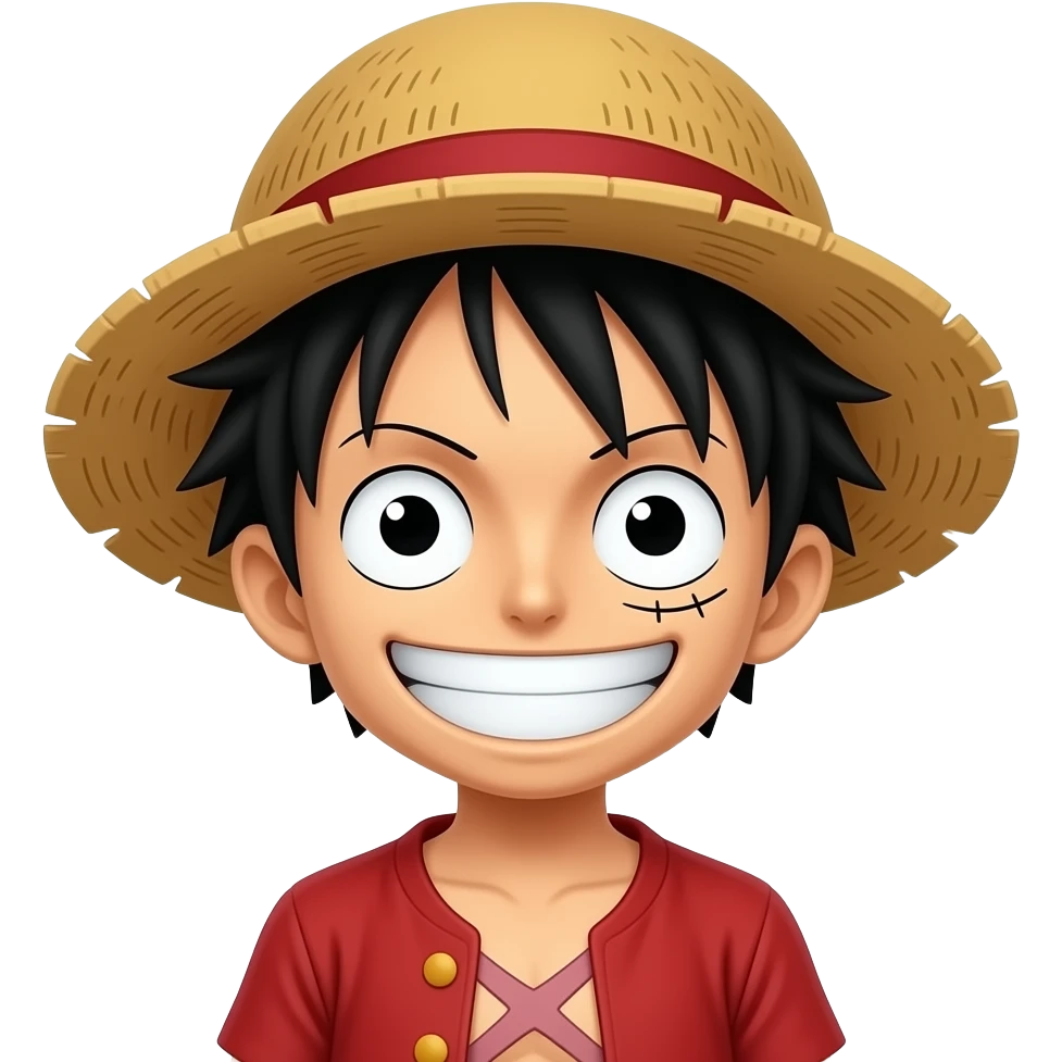 luffy con sus nakamas emoji
