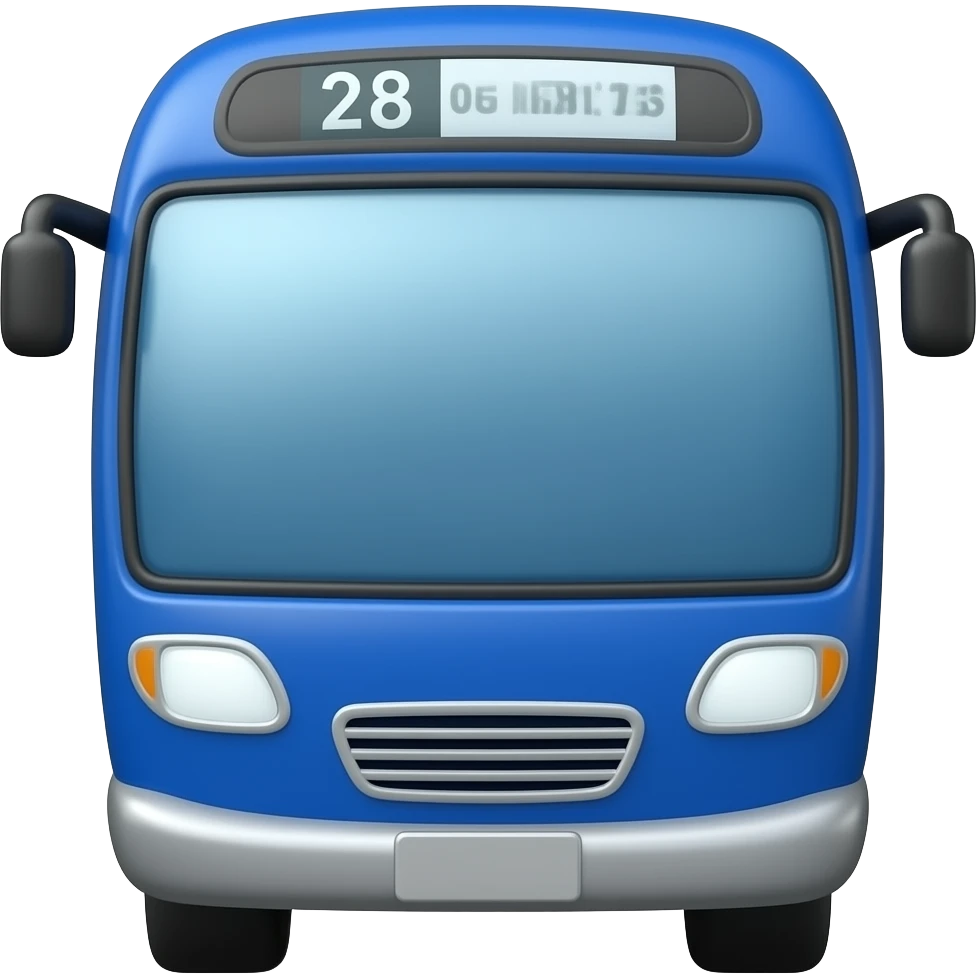 inflatable bus color 003B73 and white emoji
