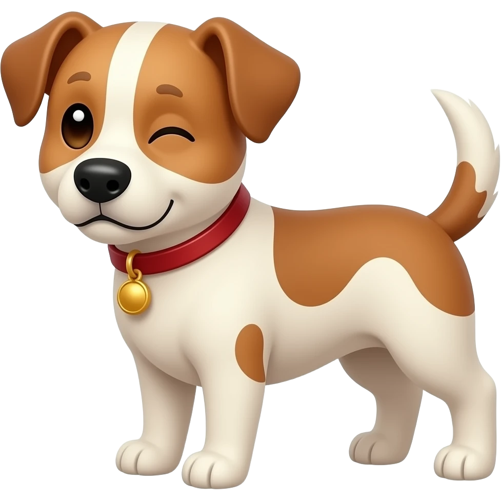 dog blinking emoji